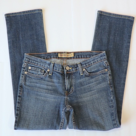 Just USA Denim - Straight leg sand-washed jeans mid-rise